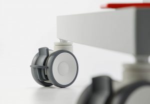 10 mm Rollen, einzeln gebremst