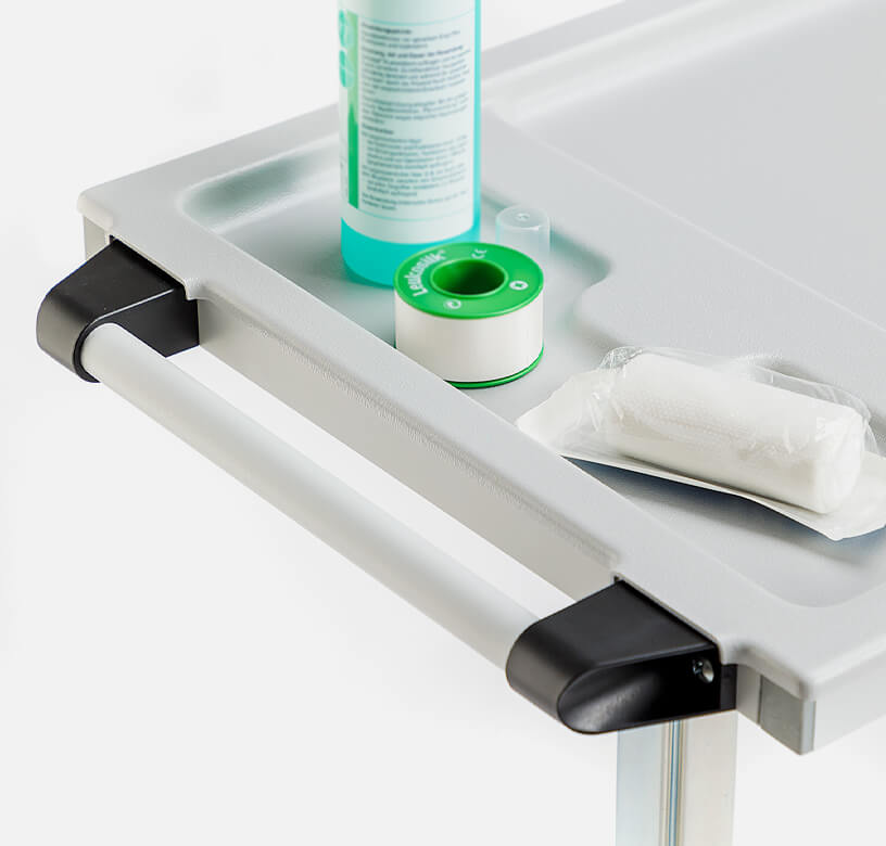 Detailansicht Griff beim Multifunktionstisch