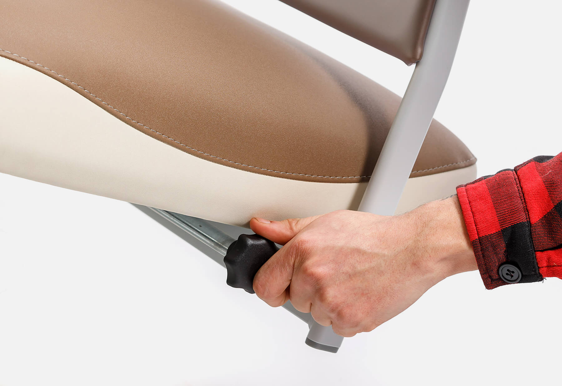 Verstellbare Fußstütze beim Universal Line2 Therapiestuhl