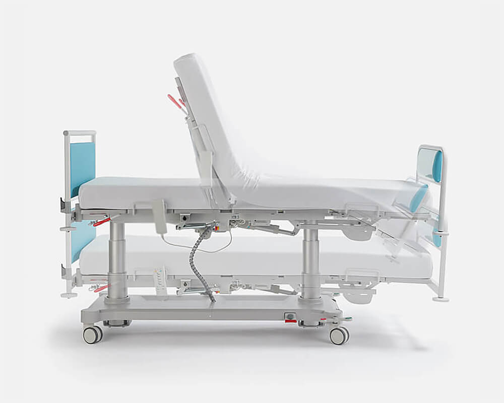 Automatisch höhenverstellbare Therapieliegen, Bettliegen oder Bettstühle