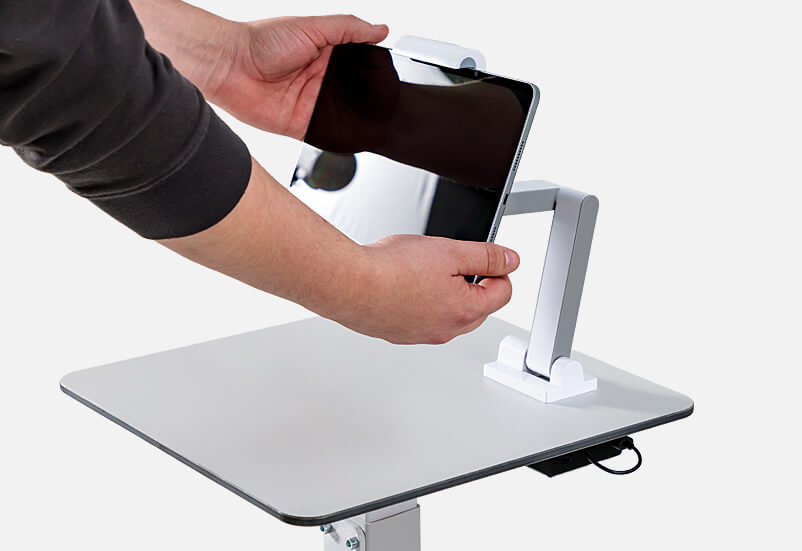 Freihändige Tablet- oder Smartphone-Nutzung