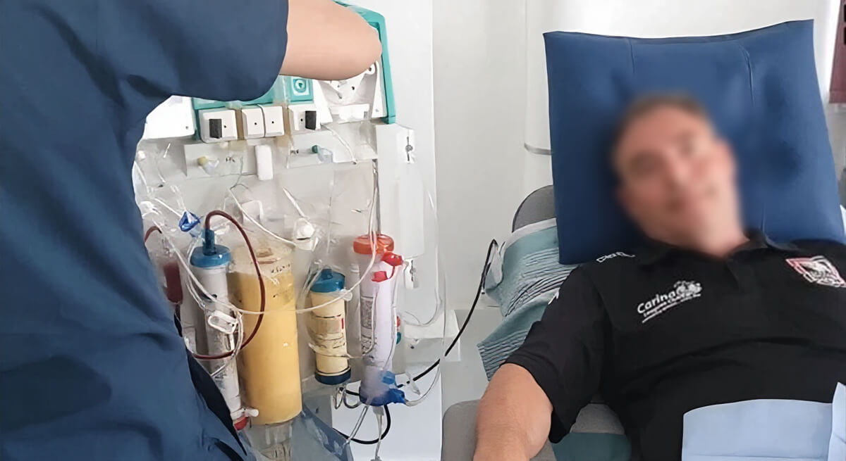 Patient liegt in einer Comfort Line2-Therapieliege